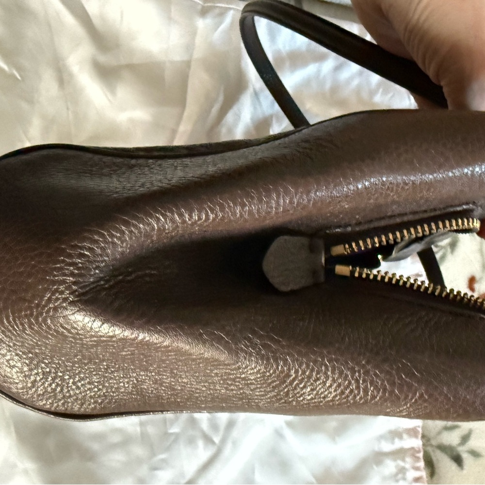 Coach Madison Madeline Dark Brown Leather Shoulder Bag - Picture 8 of 12